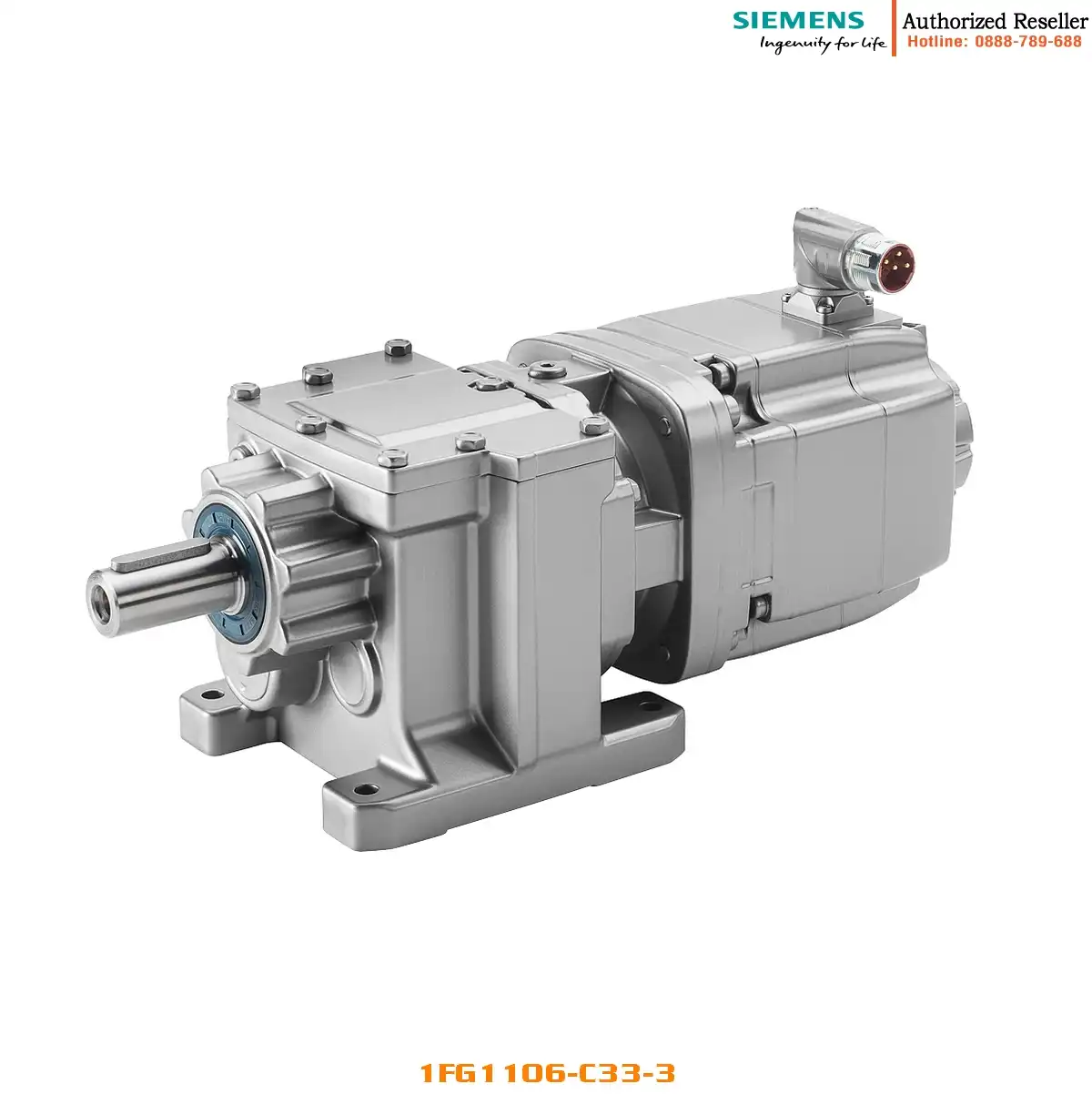 Động cơ servo đồng bộ 1FG1106-..C33-3... SIMOTICS S-1FG1, Mô men 4.3 Nm