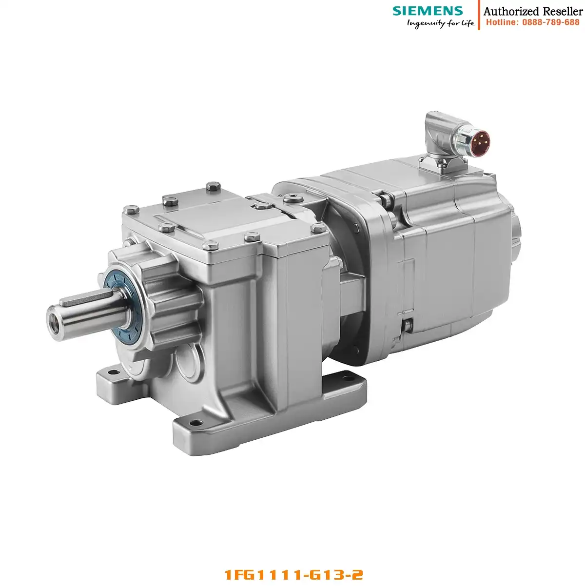 Động cơ servo đồng bộ 1FG1111-..G13-2 với hộp số helical SIMOTICS S-1FG1, 80Nm