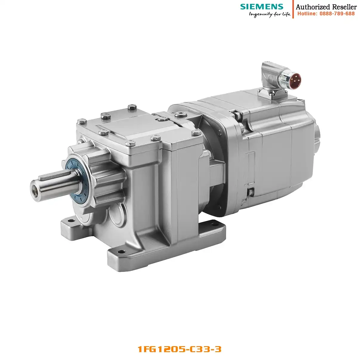 Động cơ servo đồng bộ 1FG1205-..C33-3... SIMOTICS S-1FG1, Mô men 4.3 Nm