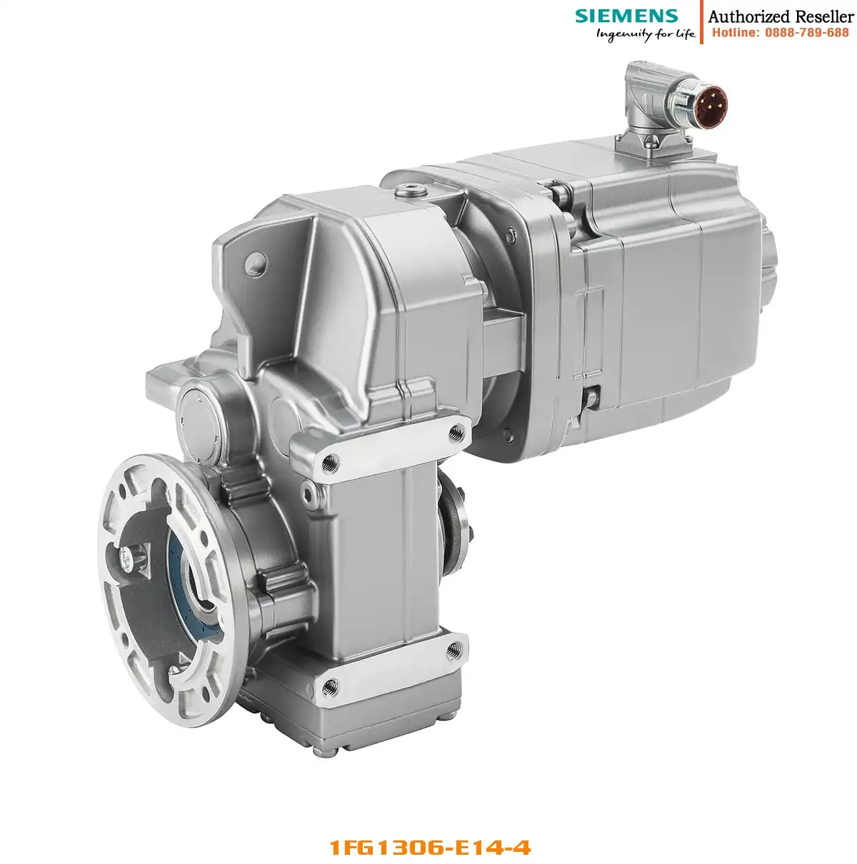 Động cơ servo đồng bộ 1FG1306-..E14-4... SIMOTICS S-1FG1, hộp số FZ89, 17.3 Nm