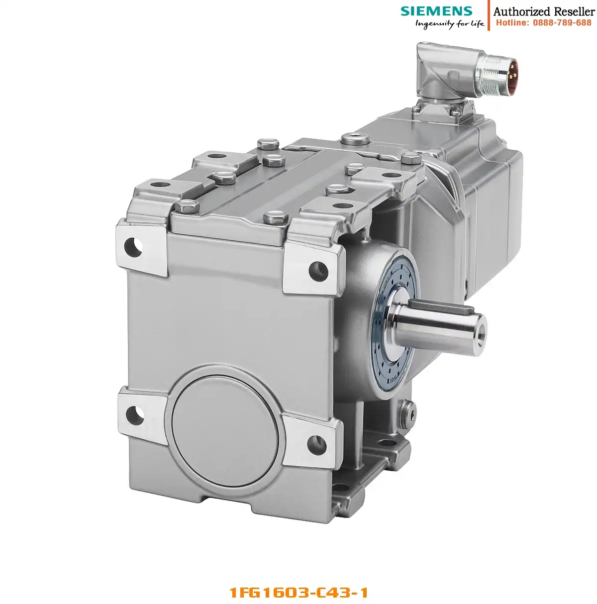 Động cơ servo đồng bộ 1FG1603-..C43-1... SIMOTICS S-1FG1, 6.5 Nm, 0.365 kW