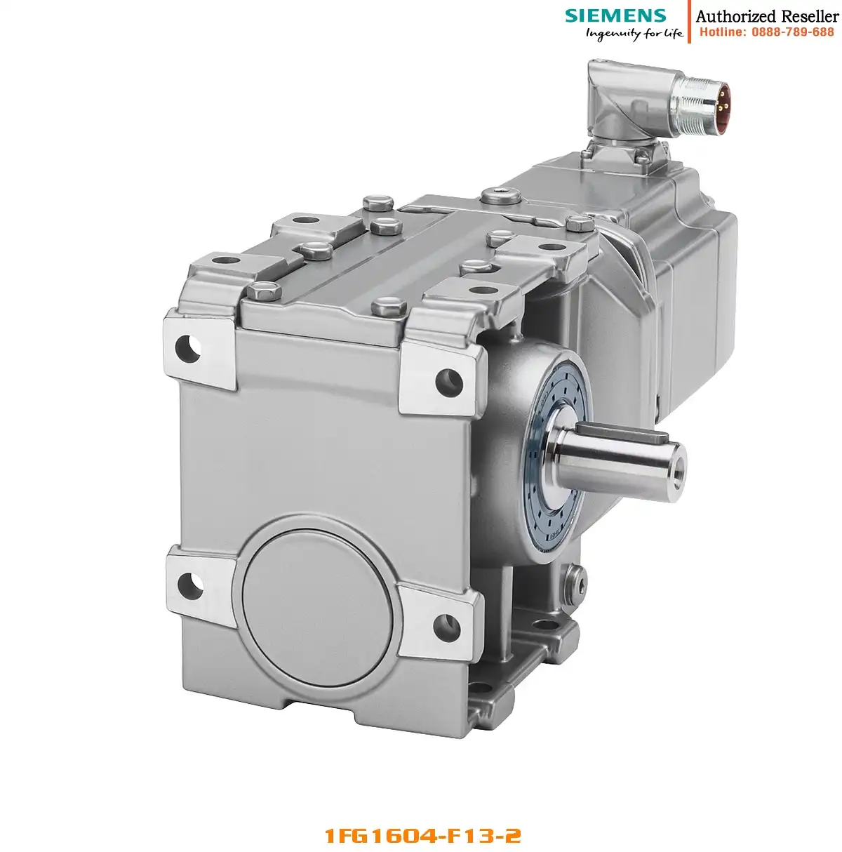 Động cơ servo đồng bộ 1FG1604-..F13-2 với hộp số helical worm C69, 37Nm