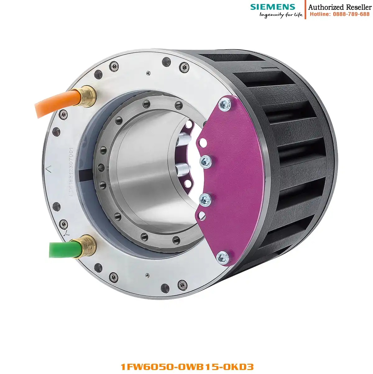 Động Cơ Torque SIMOTICS T 1FW6050-0WB15-0KD3 - 3 Pha, Mô Men 174Nm, Tốc Độ 340rpm