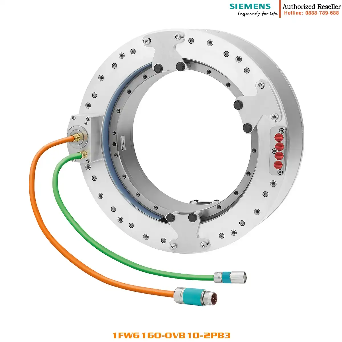 Động cơ mô-men xoắn SIMOTICS T 1FW6160-0VB10-2PB3, 1430Nm, 600rpm, cảm biến nhiệt độ