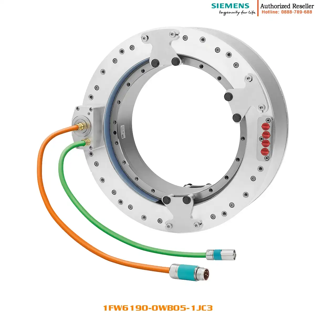 Động Cơ Từ 1FW6190-0WB05-1JC3 SIMOTICS T - Động Cơ Synchronous 3 Pha, Mô Men 990Nm, Tốc Độ 97rpm