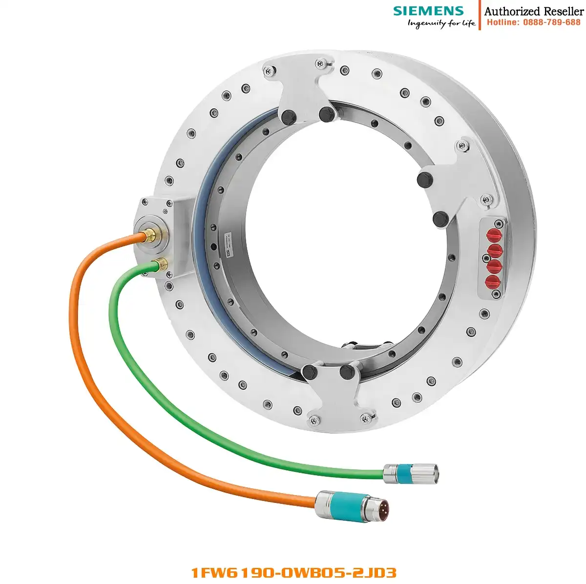 Động Cơ Torque SIMOTICS T 1FW6190-0WB05-2JD3 - 3 Pha, Mô Men 990Nm, Tốc Độ 160rpm