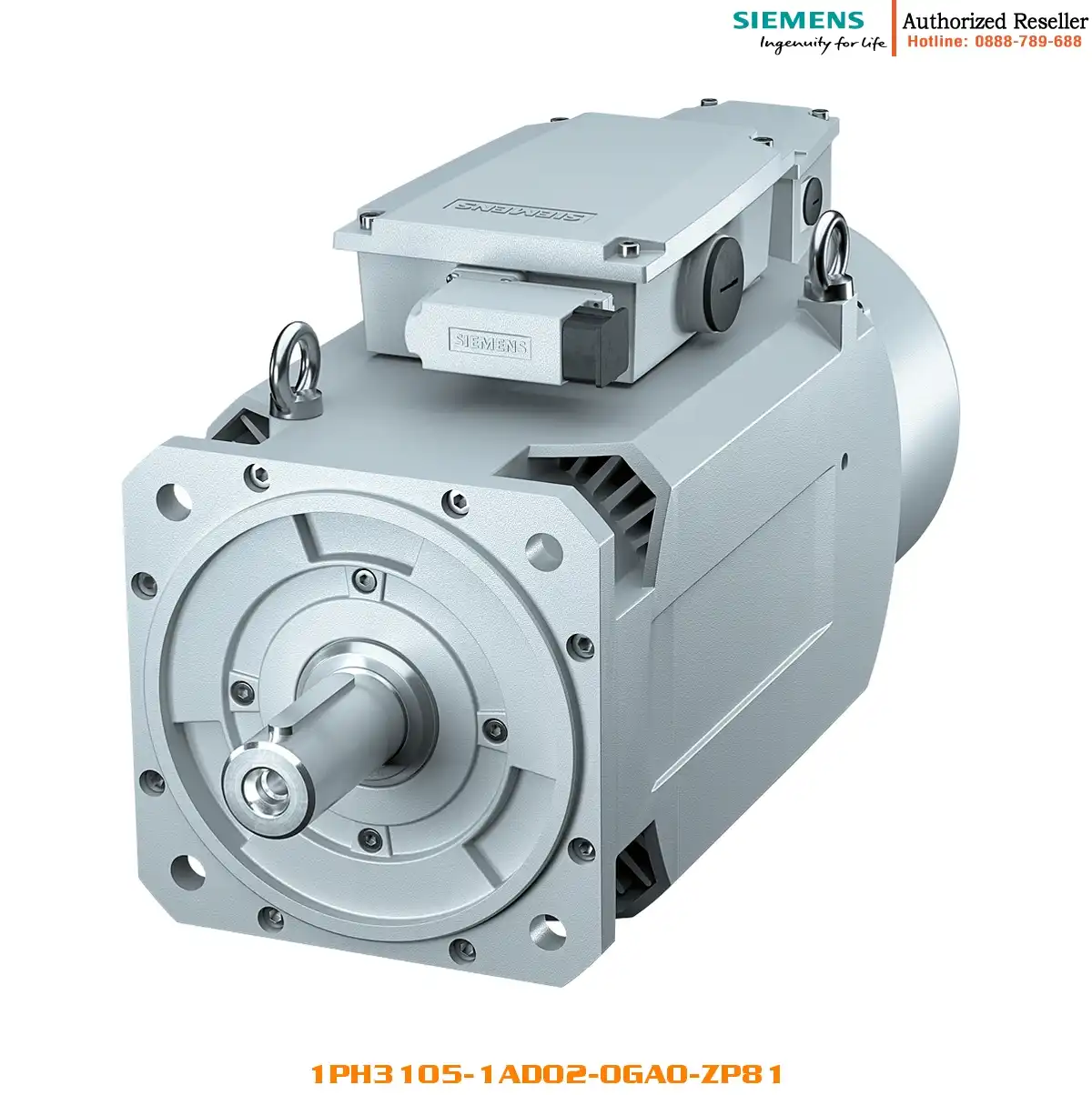 Động Cơ Chính SINAMICS S120 5.5kW 1000rpm 1PH3105-1AD02-0GA0-ZP81, IP55, Vận Hành 380V