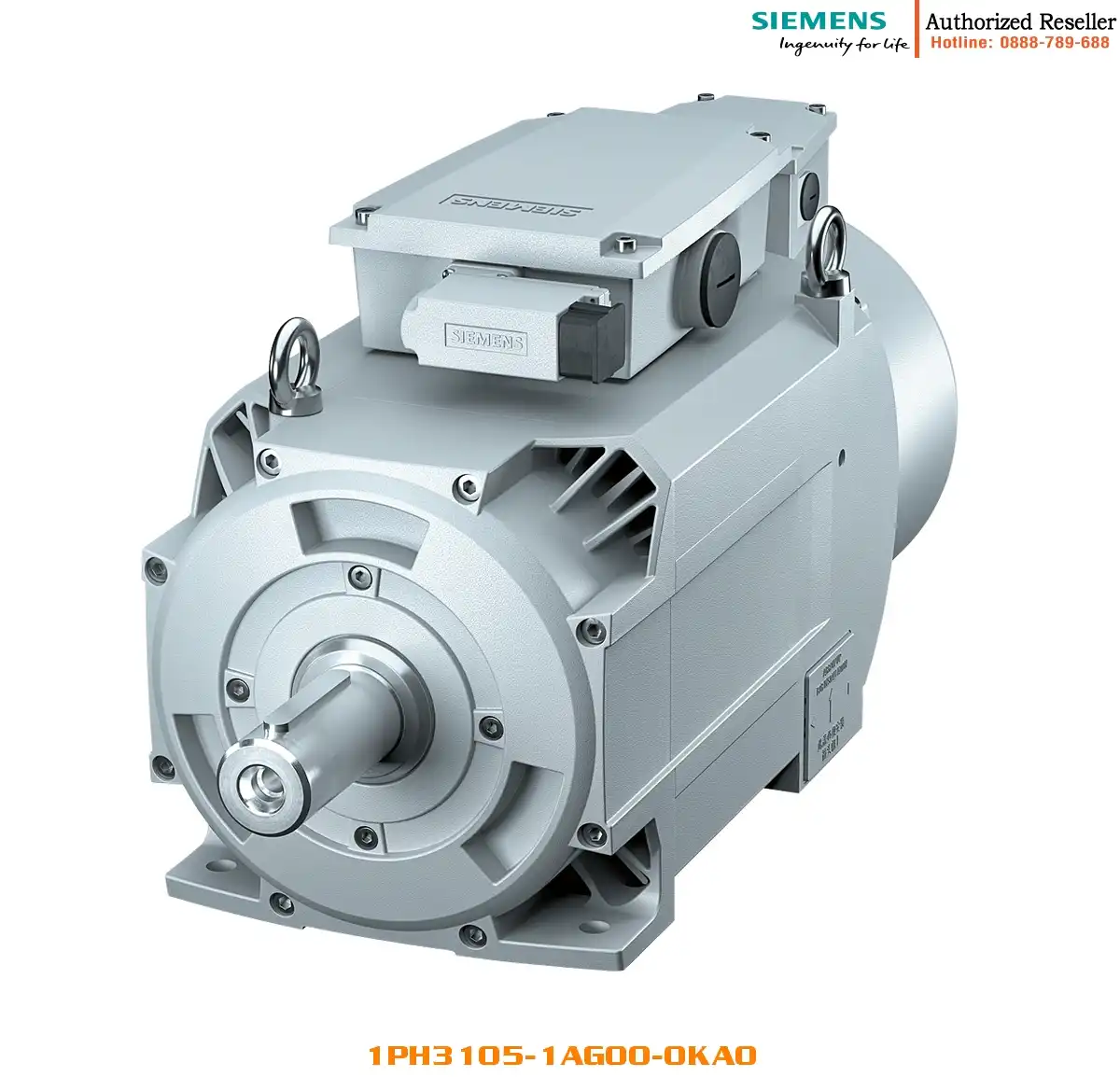 Động cơ chính SINAMICS S120 7.5kW 2000rpm 1PH3105-1AG00-0KA0, IP55, Vận tốc và Độ chính xác cao