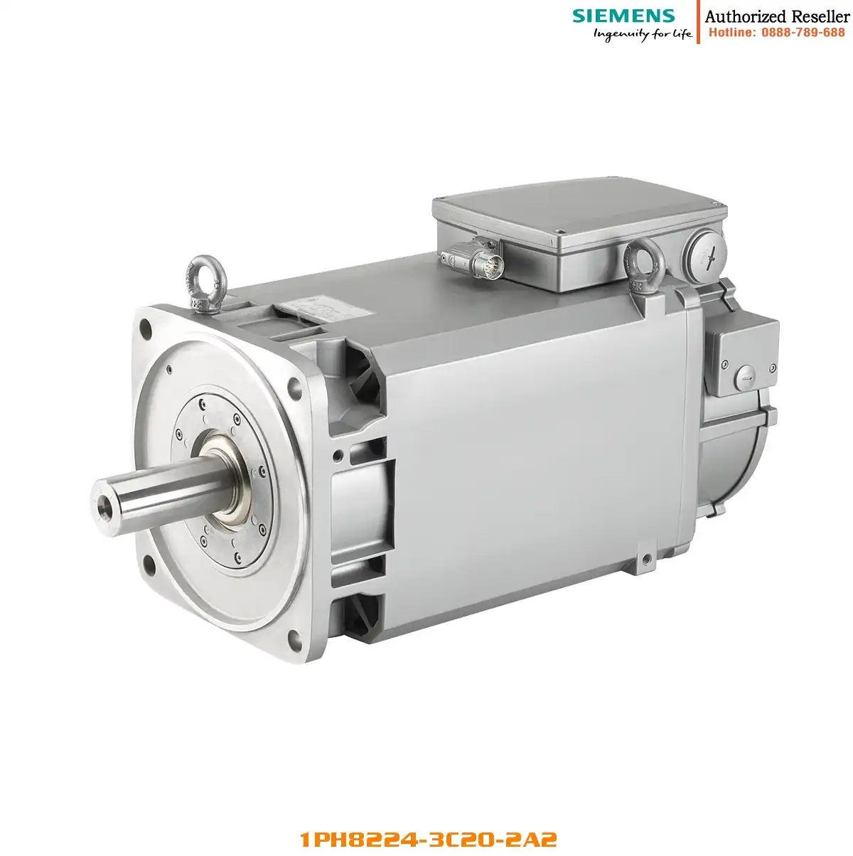 Động cơ không đồng bộ SIMOTICS M 700-1000 r/min, 61-87 kW, 1PH8224-3.C20-2A.2, làm mát nước, IP55