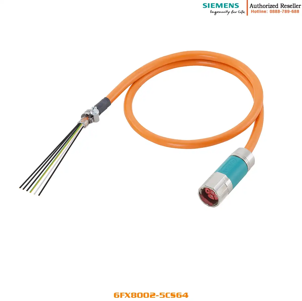 Cáp Nguồn 6FX8002-5CS64 - Loại Lắp Sẵn, Dùng Cho SINAMICS, Độ Dài Tùy Chọn