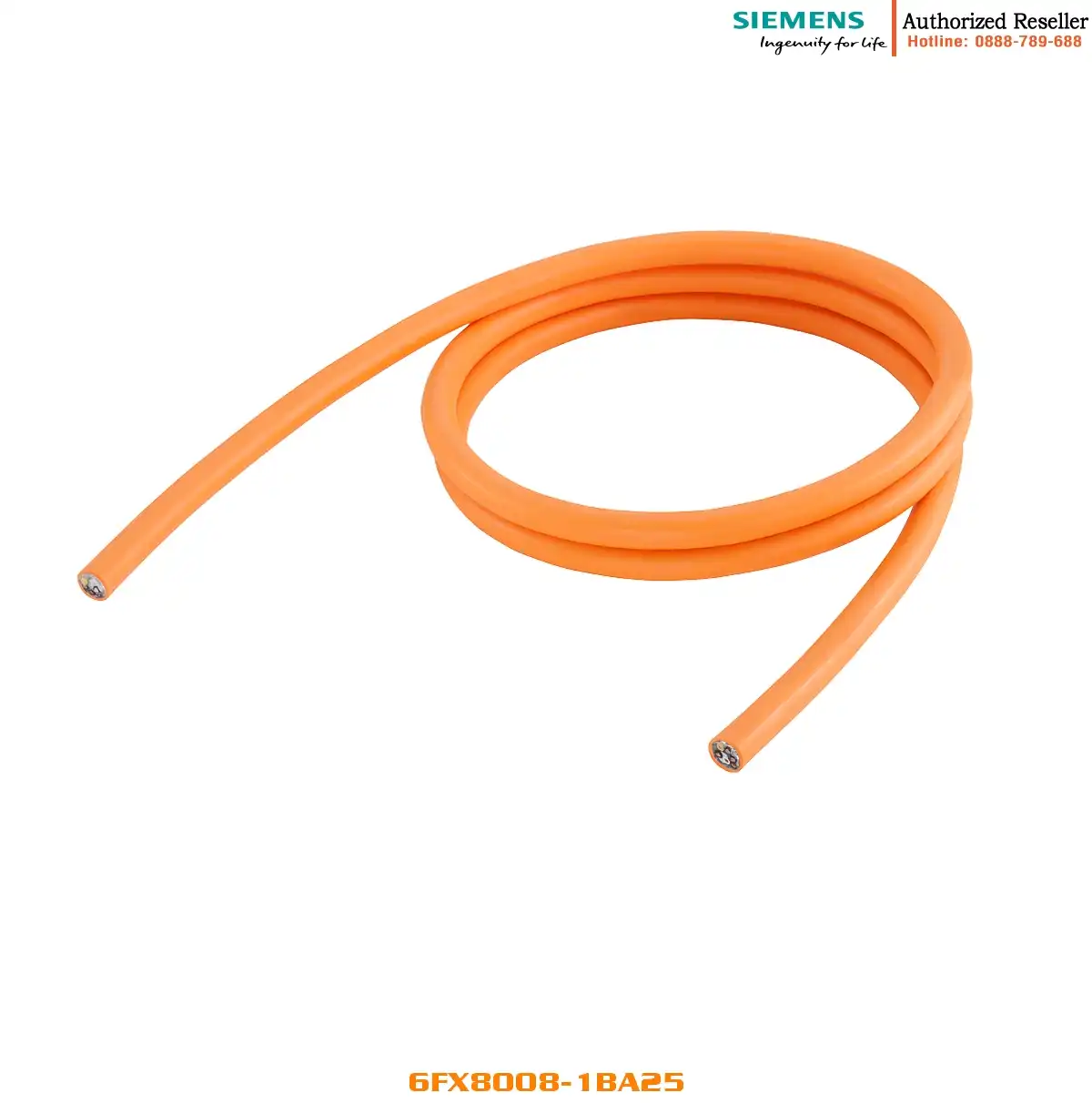 Cáp nguồn 6FX8008-1BA25 4x25+(2x1.5) C C MOTION-CONNECT 800PLUS, Dmax=27.6mm, 19m